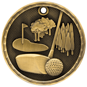 3D Golf Medal - JDS