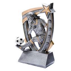 3D Star Soccer Resin Trophy