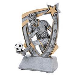 3D Star Soccer Resin Trophy