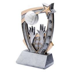 3D Star Volleyball Resin Trophy