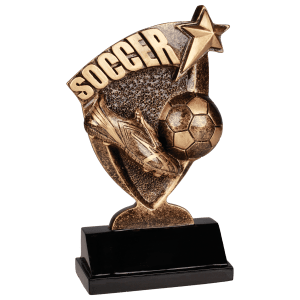 Broadcast Soccer Resin Trophy