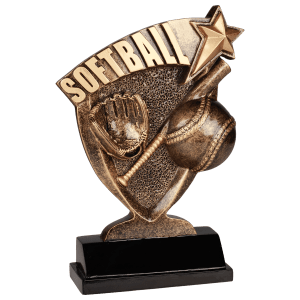 Broadcast Softball Resin Trophy
