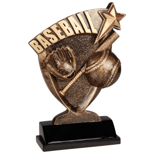Broadcast Baseball Resin Trophy