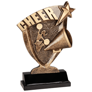 Broadcast Cheer Resin Trophy