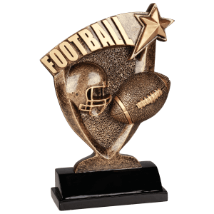 Broadcast Football Resin Trophy