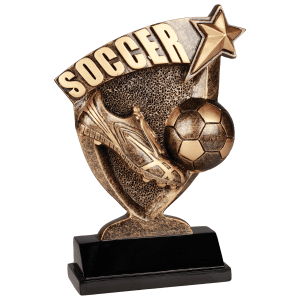 Broadcast Soccer Resin Trophy
