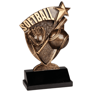 Broadcast Softball Resin Trophy
