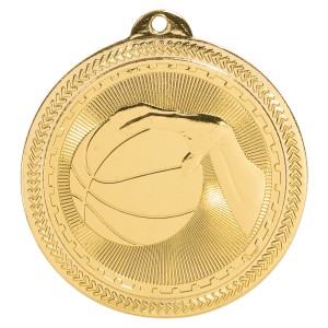 Basketball Laserable BriteLazer Medal - JDS
