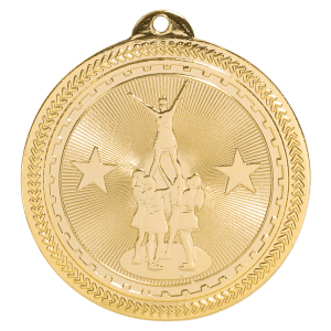 Competitive Cheer Laserable BriteLazer Medal - JDS