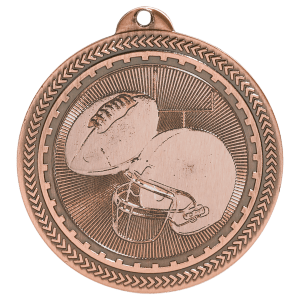 Football Laserable BriteLazer Medal - JDS