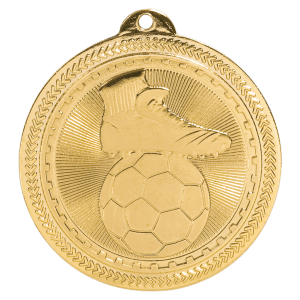 Soccer Laserable BriteLazer Medal - JDS