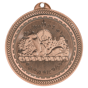 Swimming Laserable BriteLazer Medal - JDS