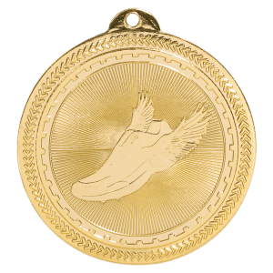 Track Laserable BriteLazer Medal - JDS