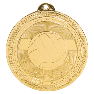 Volleyball Laserable BriteLazer Medal - JDS