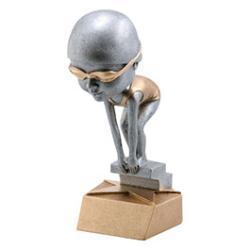 Bobblehead Swimming Resin Trophy