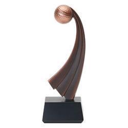 Bronze Golf Resin Trophy
