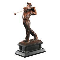 Bronze Golf Resin Trophy