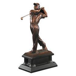 Bronze Golf Resin Trophy