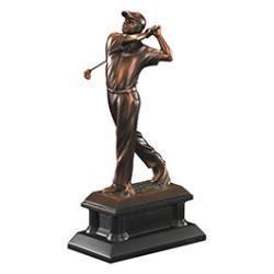 Bronze Golf Resin Trophy