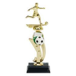 Color Scene Assembled Soccer Resin Trophy