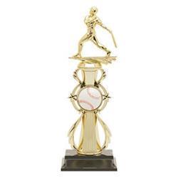 Color Sport Assembled Baseball Resin Trophy