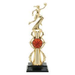 Color Sport Assembled Basketball Resin Trophy