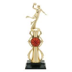 Color Sport Assembled Basketball Resin Trophy