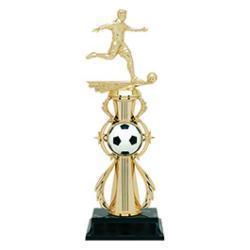Color Sport Assembled Soccer Resin Trophy