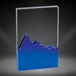 Elevation Glass Award - Blue