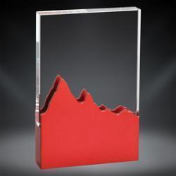 Elevation Glass Award - Red