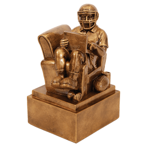 Man in Chair Fantasy Football Resin Trophy