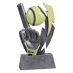 Glow In The Dark Softball Resin Trophy