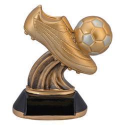 Golden Cleat Soccer Resin Trophy