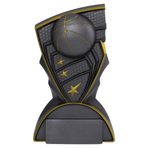 Graphite Basketball Resin Trophy