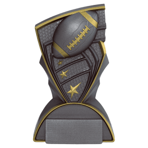 Graphite Football Resin Trophy
