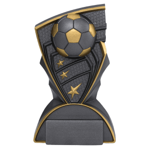 Graphite Soccer Resin Trophy