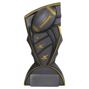 Graphite Football Resin Trophy
