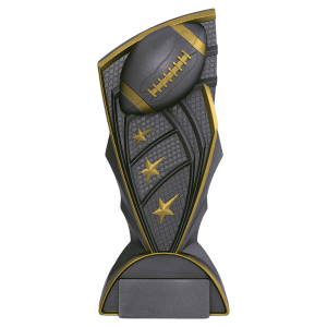 Graphite Football Resin Trophy