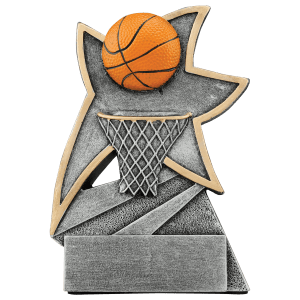Jazz Star Basketball Resin Trophy
