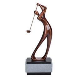 Modern Golf Resin Trophy