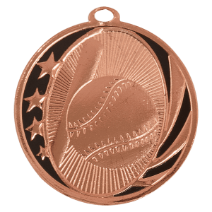 Baseball/Softball Laserable MidNite Star Medal - JDS