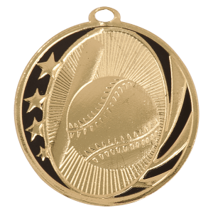 Baseball/Softball Laserable MidNite Star Medal - JDS