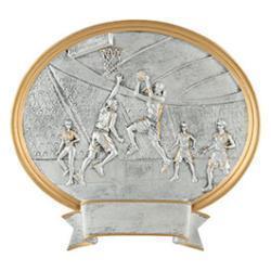 Oval Legend Basketball Resin Trophy