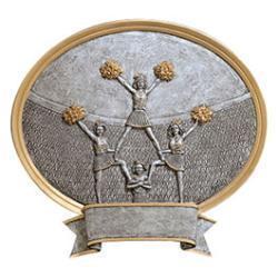 Oval Legend Cheer Resin Trophy