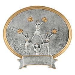 Oval Legend Cheer Resin Trophy
