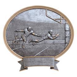 Oval Legend Football Resin Trophy