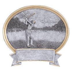 Oval Legend Golf Resin Trophy