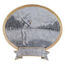 Oval Legend Golf Resin Trophy