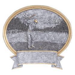 Oval Legend Golf Resin Trophy