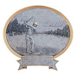 Oval Legend Golf Resin Trophy